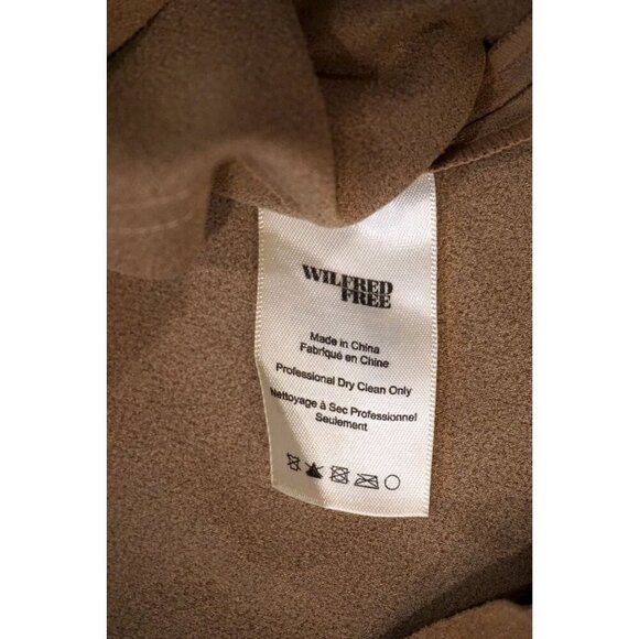 Aritzia Wilfred Free Nori Vegan Faux Suede Boxy Shift Dress Pockets - Size S - Picture 6 of 7